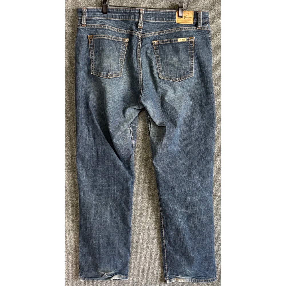 Levi Strauss Signature Stretch Mid Rise Straight Leg Jeans Womens Size 16 Medium - Picture 2 of 7